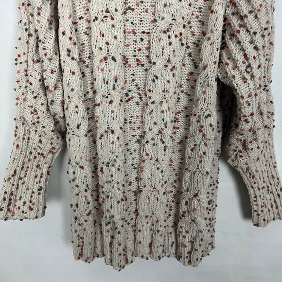 Moon & Madison Textured Speckled Turtleneck Chunky Sweater Size Small - Picture 7 of 10